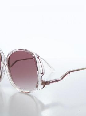 80年代波西米亚圆形水钻太阳镜