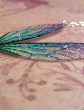 海外代购wing◇手作蓝紫色水钻