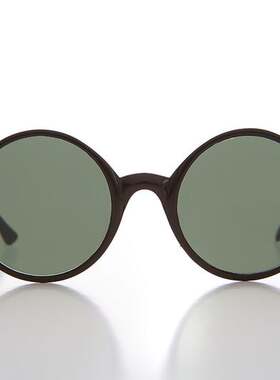 美国代购1990s复古金色圆形墨镜