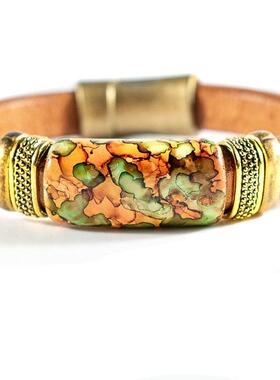 波西米亚典雅精美蓝色珠宝手链