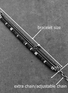 纯银复古红色宝石串珠手链银珠