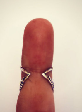 飞鸟男女镀银维多利亚戒指开口