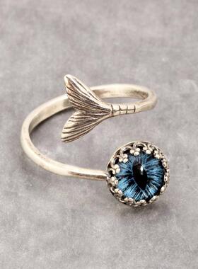 美国代购手作戒指Mermaid蓝色