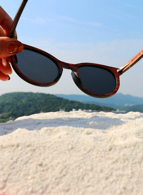 手作纯木双色防UVA太阳镜