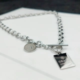 Ожерелье из нержавеющей стали, демисезонная брендовая цепочка до ключиц в стиле хип-хоп, не выцветает, легкий роскошный стиль, коллекция 2023