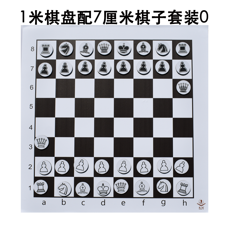 大号便携教学国际象棋橡胶软磁铁棋盘黑白板磁贴泡棉加强磁棋子 - 图1