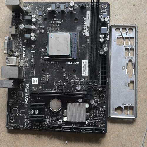 议价AM4主板，A320MH,处理器A8-9600,，正常 - 图0