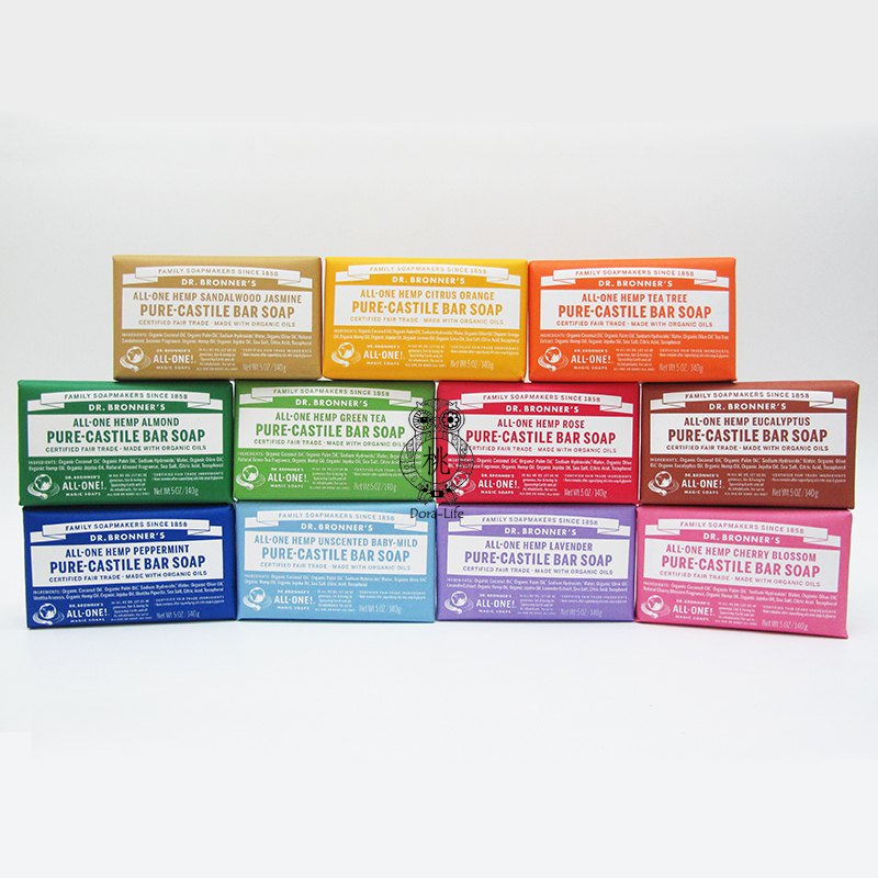 現貨!保真Dr.Bronner's布朗博士潔面洗頭沐浴固體香薰香皂 140g