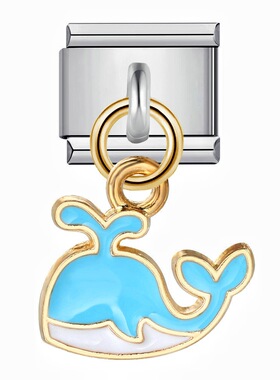 吊坠系列意大利模块手链 单个挂钩款钛钢弹力拼接表带链可自由DIY