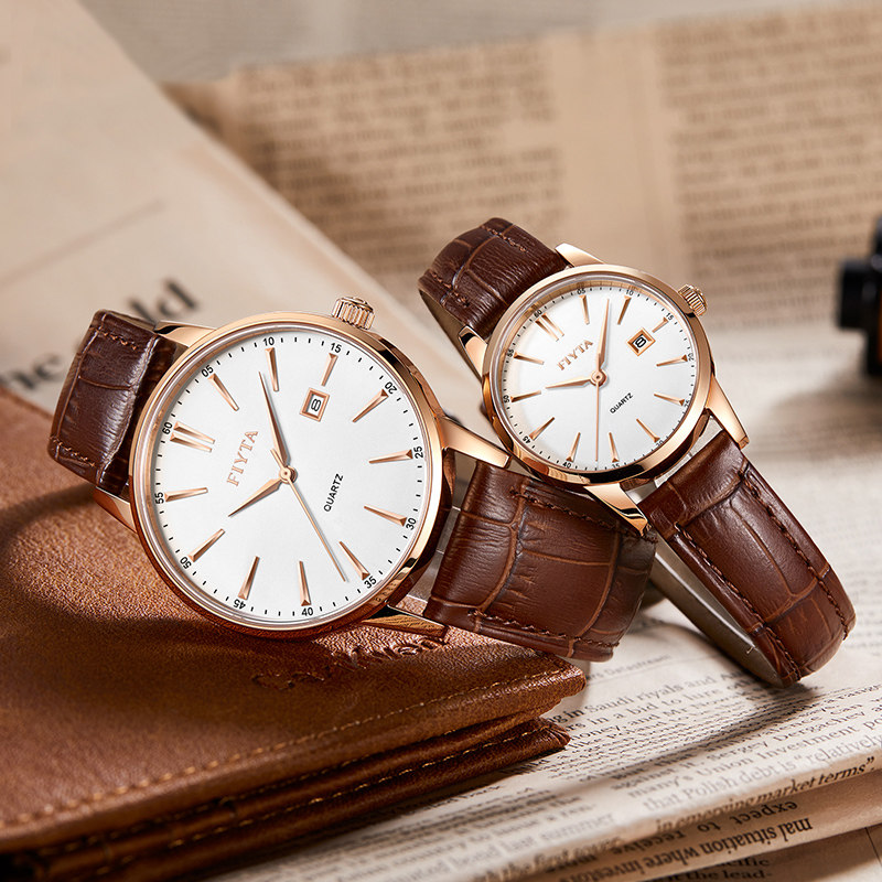 飞亚达经典系列情侣对表男女手表简约时尚钢带防水石英表正品