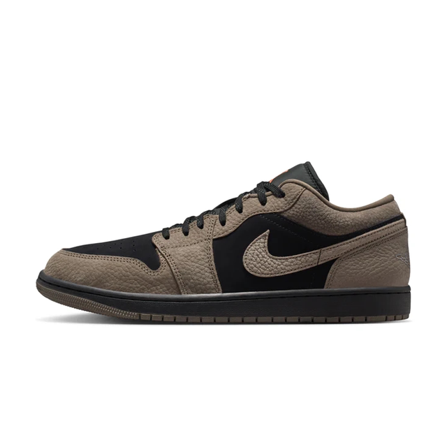 Jordan Air Jordan 1 comfortable and soft low-top retro basketball shoes brown black IB7109-005