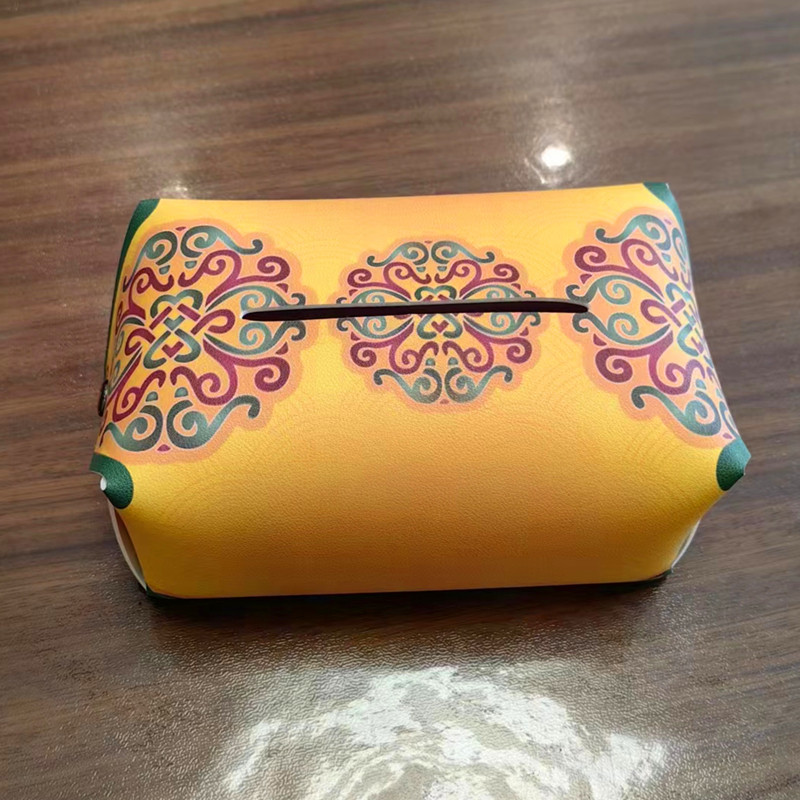 新疆特色民族风艾特莱斯风情皮革纸巾盒袋抽纸盒创意客厅车载汽车
