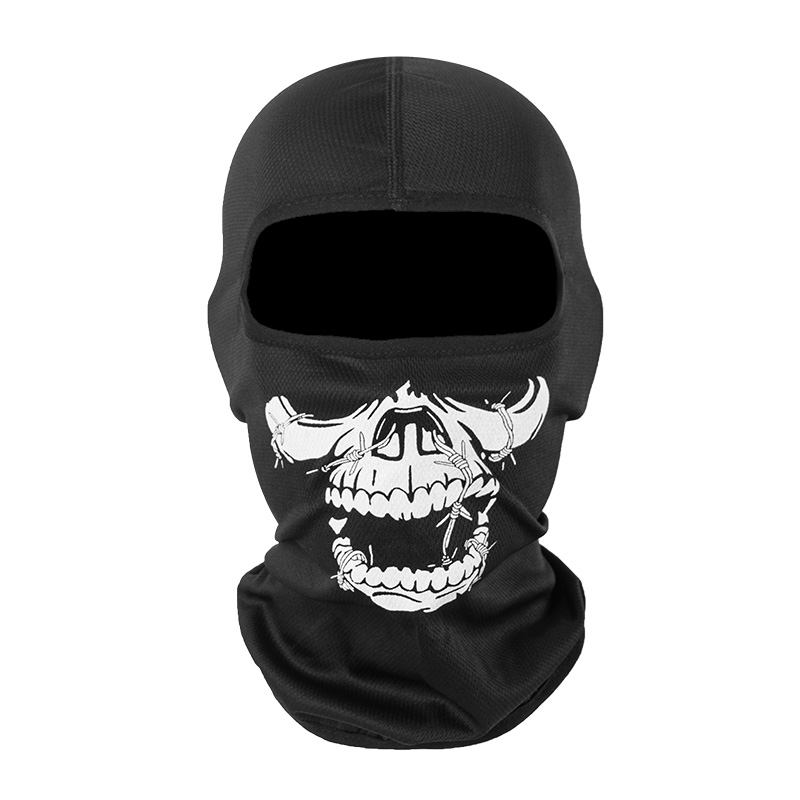 幽灵面罩使命召唤战术骷髅头套GHOST面具全脸透气COS头罩骑行滑雪 - 图0