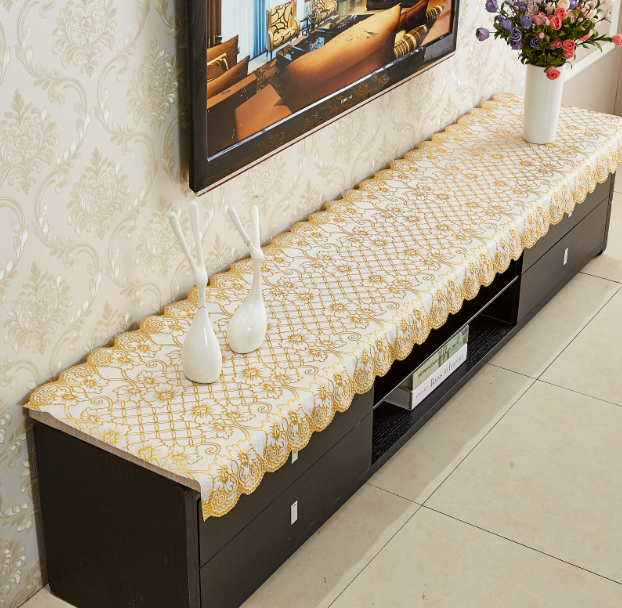 定制欧式电视柜桌布长方形客厅台布鞋柜布防水PVC烫金床头柜盖布,淘宝优惠券,粉丝福利购,淘宝优惠卷