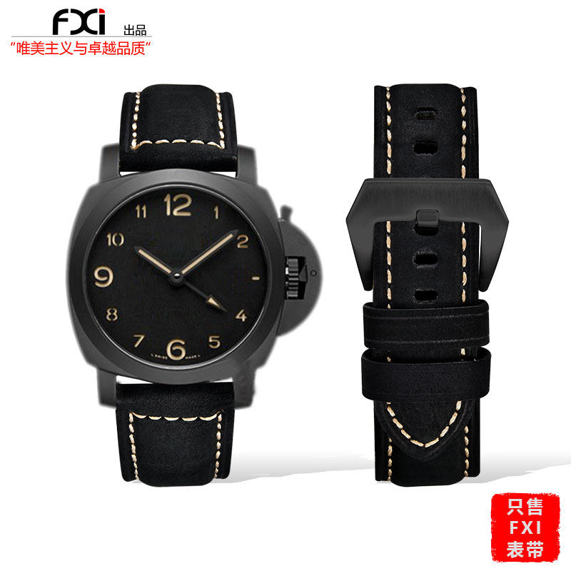 fxi表带panerai真皮拉丝手表表带 fxi智能手表手环表带/腕带