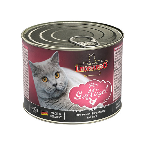 德国leonardo小李子猫罐头幼猫成猫发腮猫餐包猫咪进口主食罐湿粮 - 图2