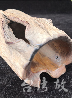 台湾高山笔筒桃木新古典风摆件