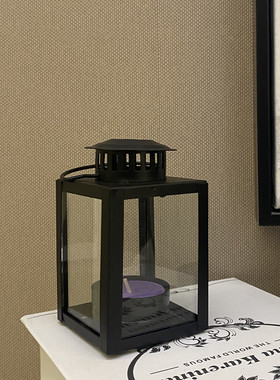 简约款小马灯创意手提铁艺烛台复古蜡烛台家居装饰品摆件