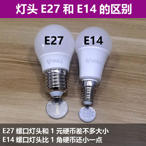 公牛LED灯泡3W5W7W9W12W16W20W24W30W40W50WE27白黄光E14螺口球泡 - 图0