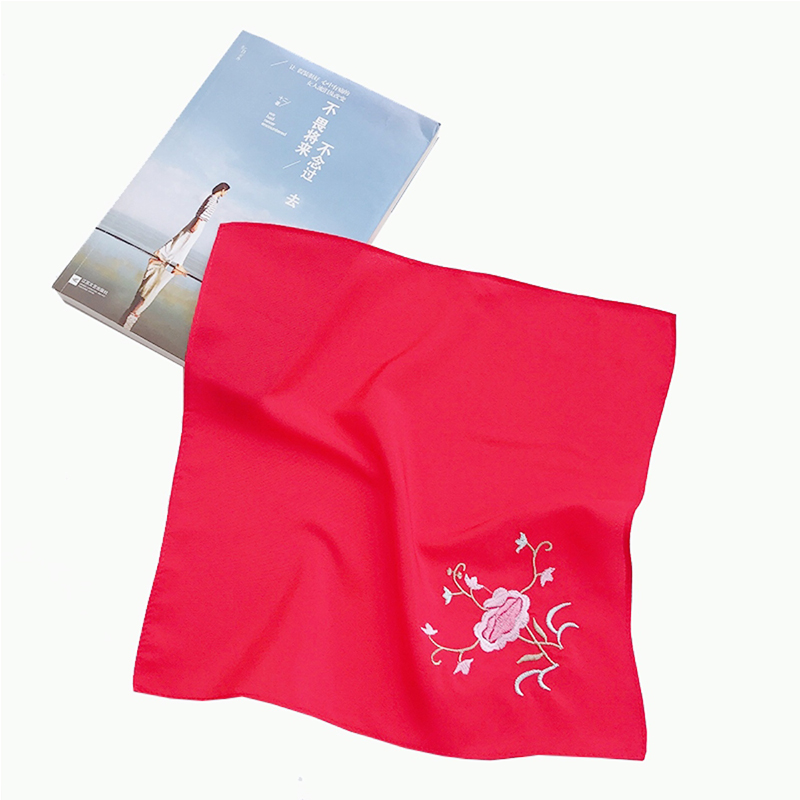 儿童学生有一个姑娘舞蹈演出手帕绣花古装汉服旗袍格格服刺绣手绢 - 图1