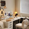 Desktop vertical metal hole storage rack with holes punched