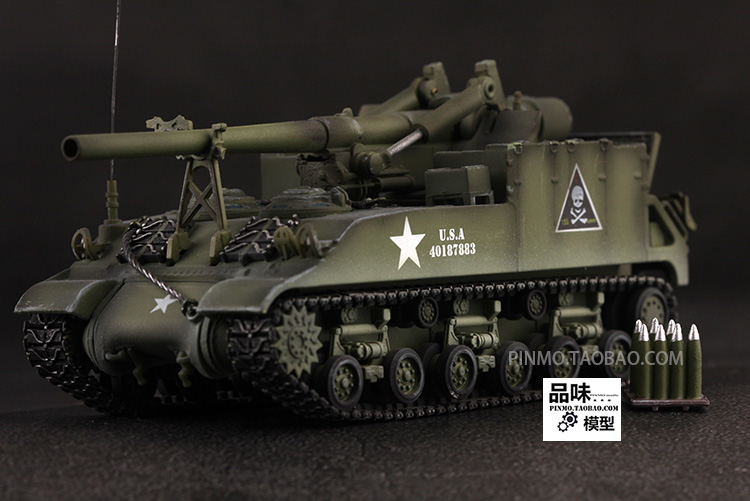 正品新品 PMA 1/72 美国长脚汤姆 M40自行火炮 合金成品模型 骷髅 - 图1