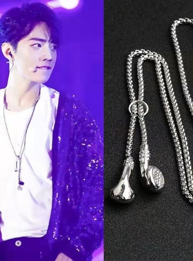 耳机吊坠项链欧美痞帅挂件女潮
