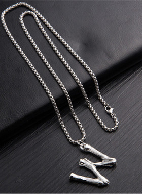 26个英文字母吊坠项链网红同款