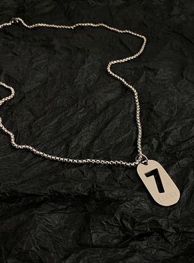 钛刚不掉色男女长款项链配饰挂件