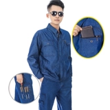 Летний тонкий джинсовый хлопковый искусственный комбинезон