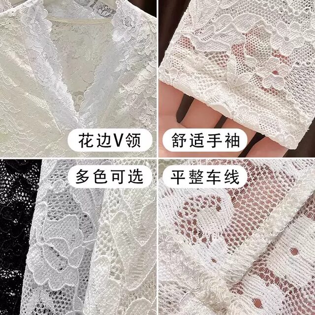 ເສື້ອຍືດ lace ຄໍ v-neck ສໍາລັບແມ່ຍິງໃນດູໃບໄມ້ລົ່ນແລະລະດູຫນາວ
