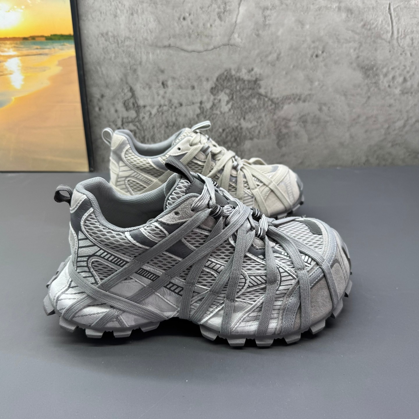 2026春季新款撤柜断码真皮时尚百搭爆款网红学院透气网面老爹鞋女,淘宝优惠券,粉丝福利购,淘宝优惠卷