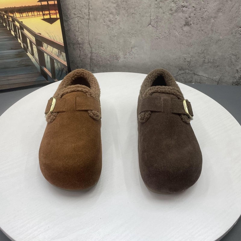 全皮加绒内增高卡皮巴拉勃肯鞋女2025冬新款魔术贴博肯鞋雪地棉鞋,淘宝优惠券,粉丝福利购,淘宝优惠卷