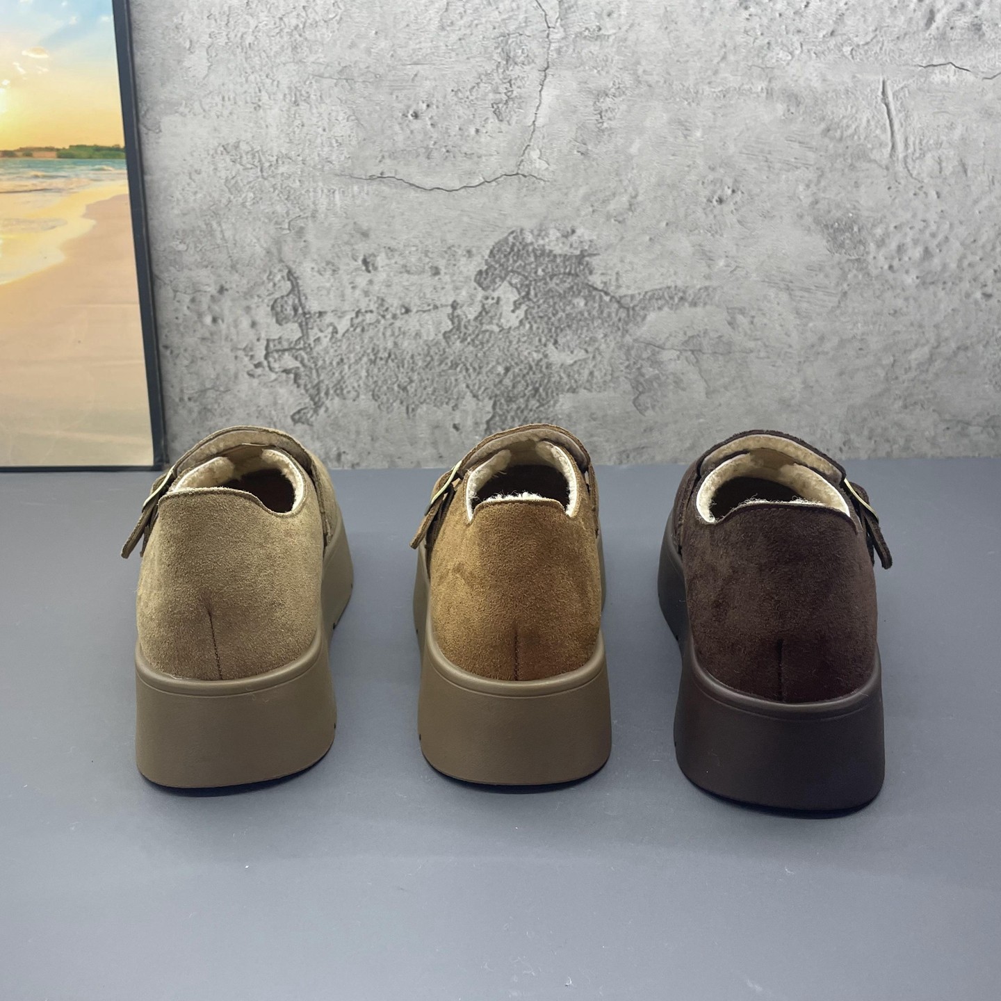 2025冬季新款加绒保暖勃肯鞋女厚底复古外穿博肯鞋绒面舒适女棉鞋,淘宝优惠券,粉丝福利购,淘宝优惠卷