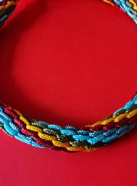 纯手工编织端午节五彩绳手链