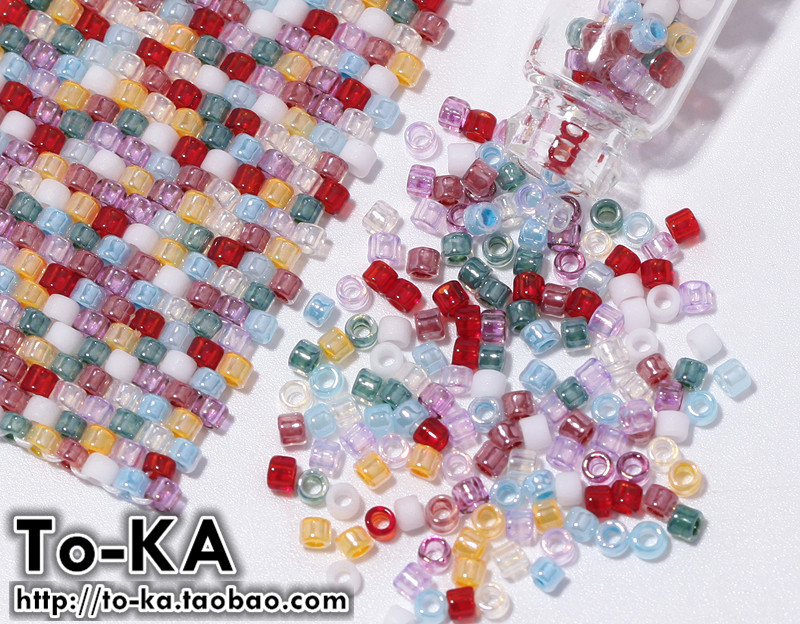 日本进口 正品 toho 东宝 2mm 古董珠 Q bead 混合色60种系列之三 - 图2