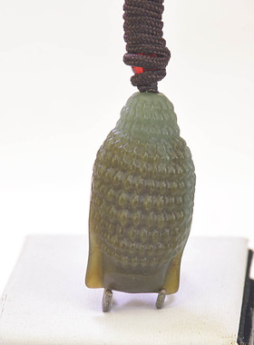 天然和田玉大日如来佛头吊坠男女士玉坠养人养心常伴喜乐青玉挂件