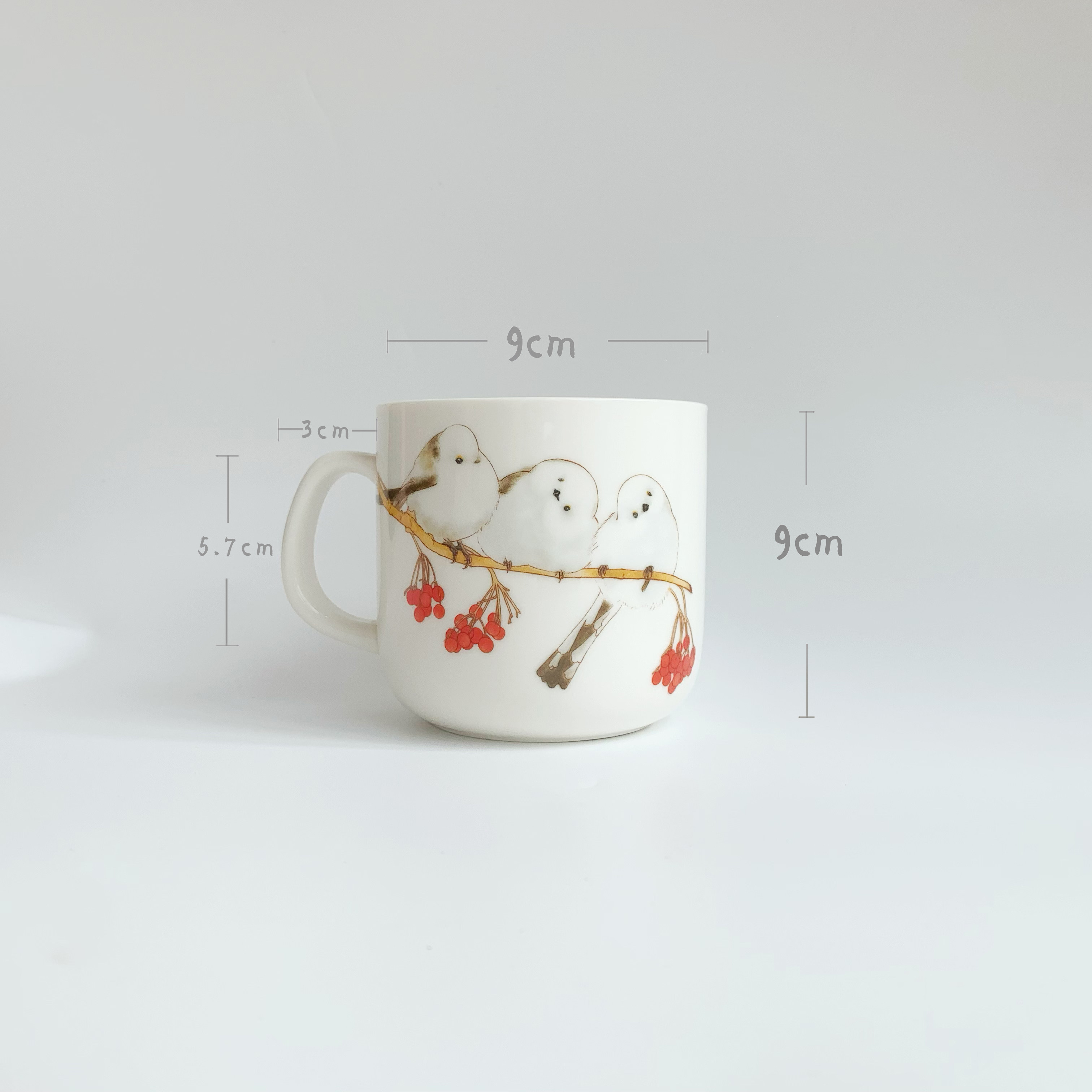 小肥啾银喉长尾山雀鸟私人定制饭碗餐盘子水杯子大号原创德化白瓷,淘宝优惠券,粉丝福利购,淘宝优惠卷