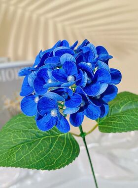 手感保湿绣球花diy手工制作仿真手感客厅花束摆件家居装饰假花