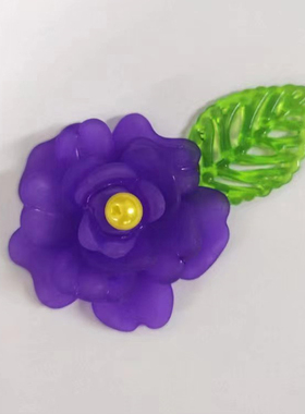 绿叶牡丹花手工串珠材料包