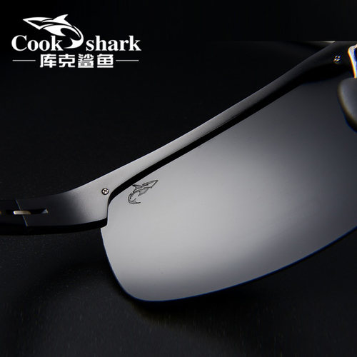 cookshark库克鲨鱼 太阳镜男士墨镜开车驾驶司机偏光潮人夜视眼镜 - 图1