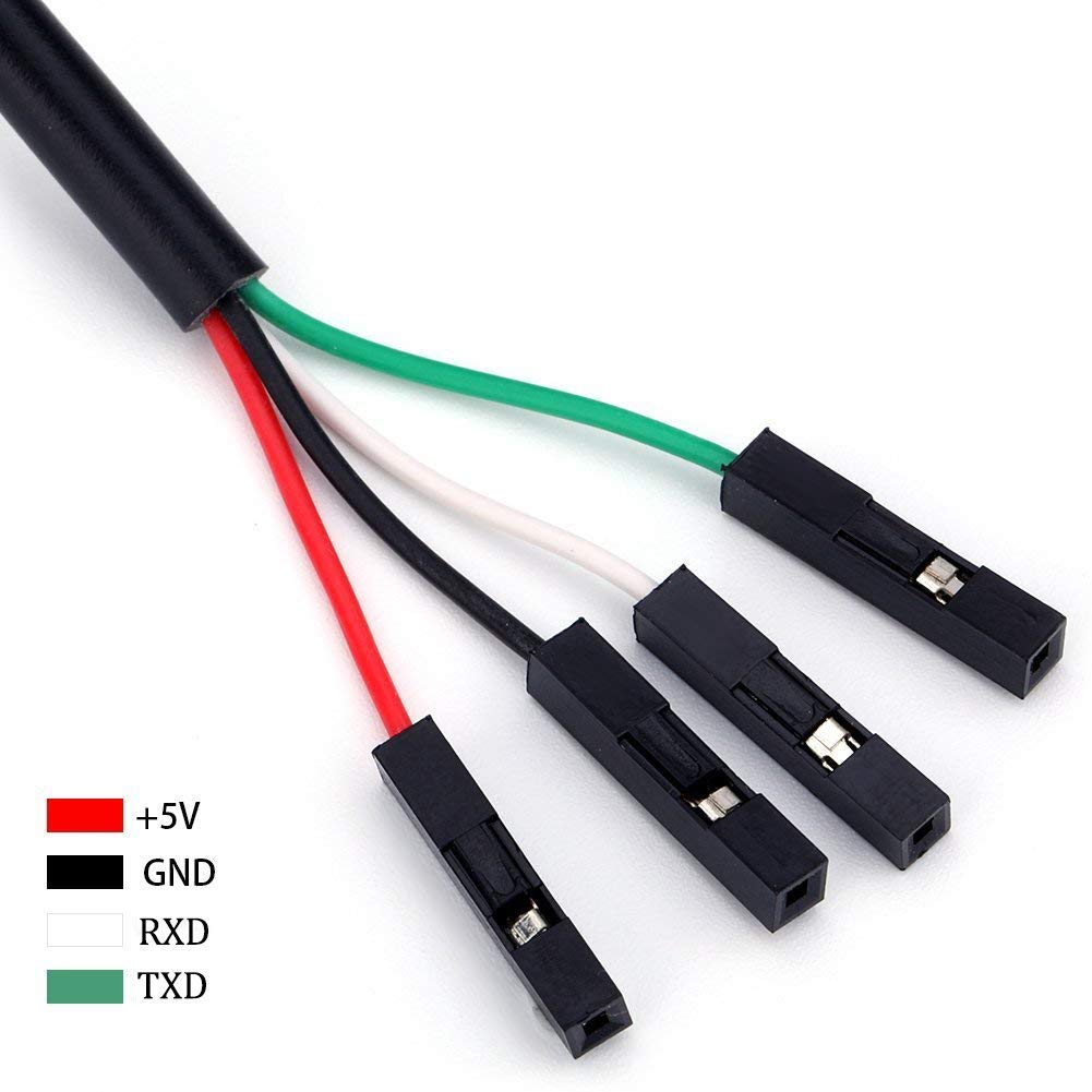 树莓派 PL2303TA USB to TTL转接线串口控制下载蓝色刷机线连接线-图0