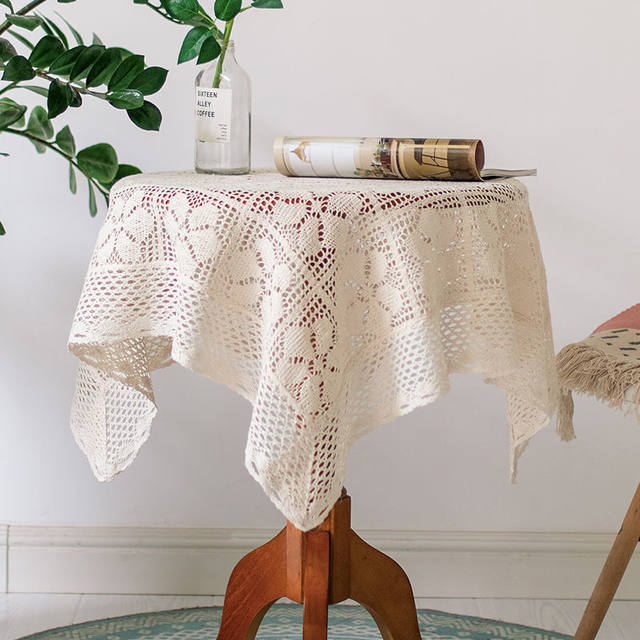 American Ins Pastoral Retro Hollow Tablecloth