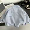 Pure cotton boys' shirts, spring and autumn casual tops, thin jackets