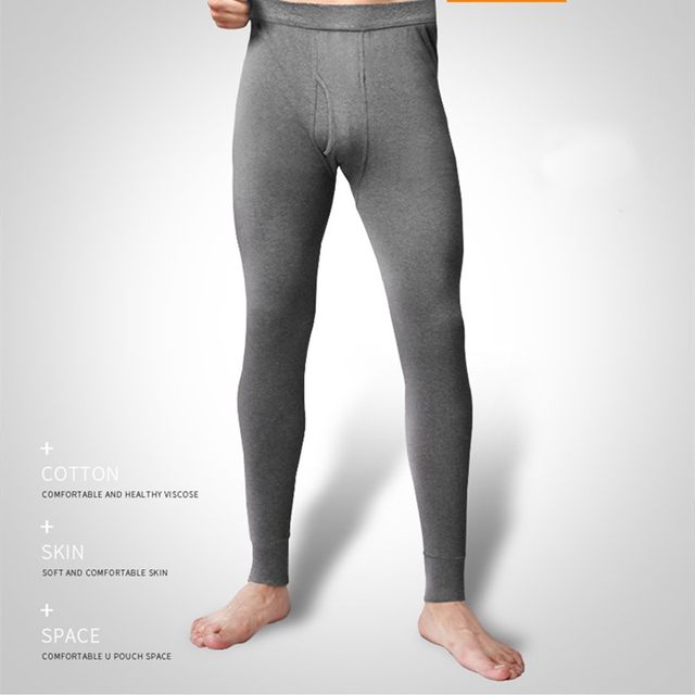Genuine men's single-piece pure cotton underwear autumn pants