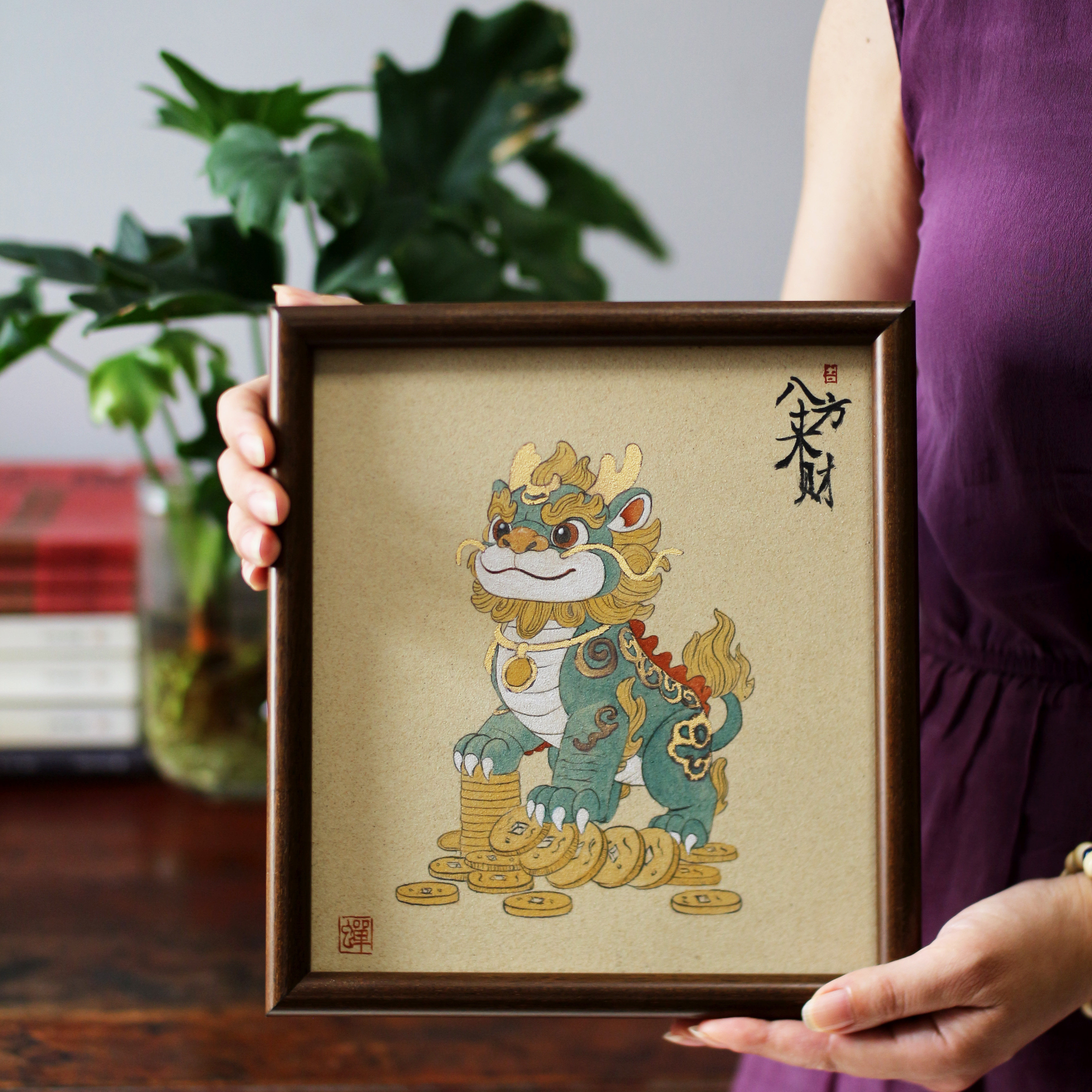 蝉心亭陶瓷瓷板画景德镇手绘新中式文人挂画茶空间装饰画茶道配件,淘宝优惠券,粉丝福利购,淘宝优惠卷