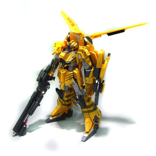3D纸模型 高达 黄狼ZETA PG MG 珠光版拼装手工diy 满38包邮 - 图3