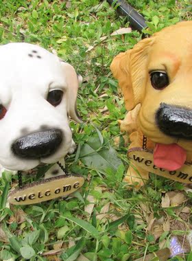 仿真挂牌动物家居客厅礼品名犬