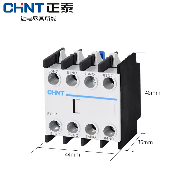 正泰交流接触器辅助触头F4-02 20 22 11 31 13 40 1开1闭 - 图2