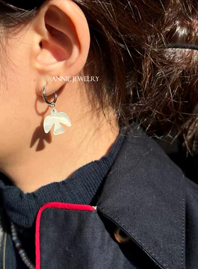 AnnieJewelry白贝母和平鸽耳环